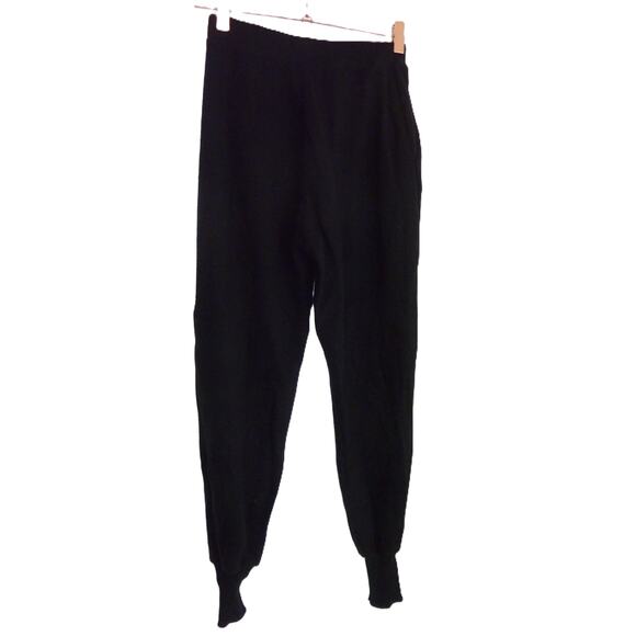 Zara Knit Jogger Pull Up Black Pants Size S - Picture 3 of 4